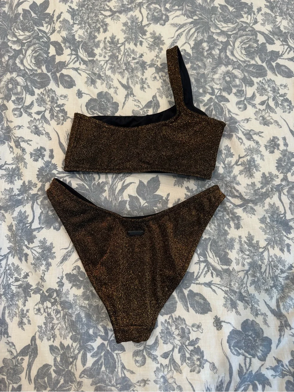 triangl swimwear Bronze Shimmer Bikini Top